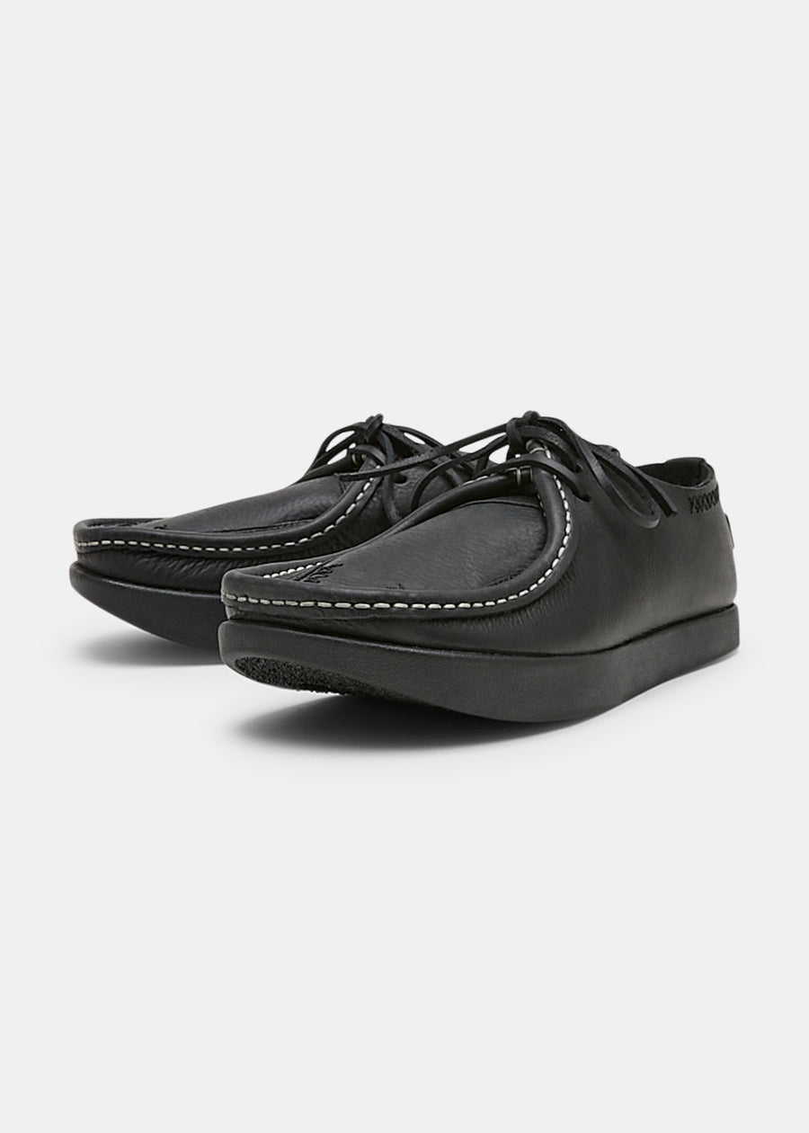 Willard Womens Tumbled Leather Shoe - Black