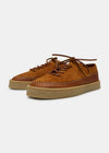 Loaf Leather Shoe On Crepe Cupsole - Chestnut Brown - Angle