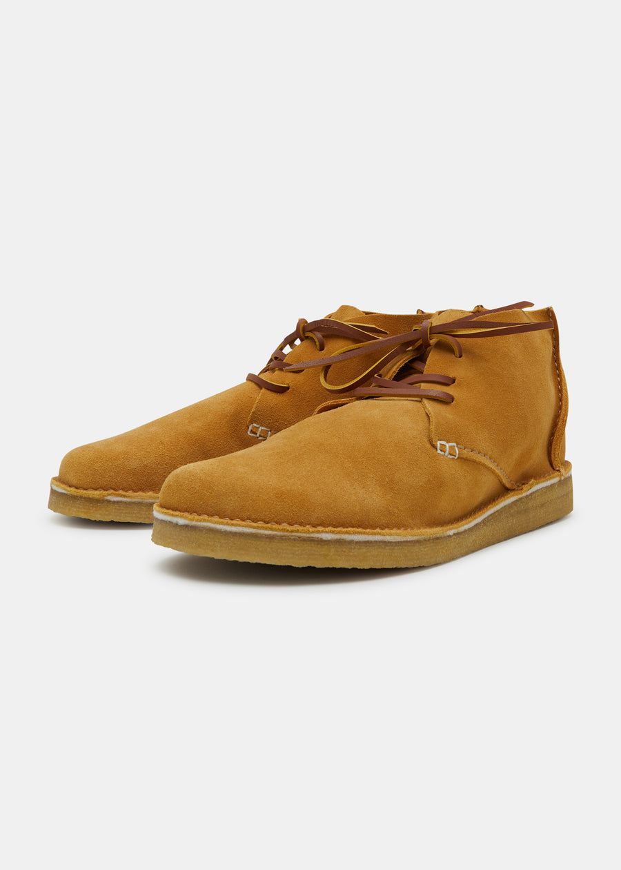 Glenn Suede Boot On Crepe Outsole  - Turmeric