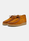 Torres Reverse Leather Boot On Crepe - Chestnut Brown