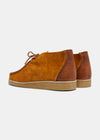 Torres Reverse Leather Boot On Crepe - Chestnut Brown