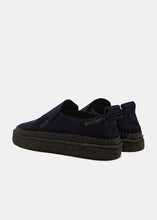 Load image into Gallery viewer, Yogi x Universal Works Hitch Low Loafer On Crepe - Indigo - Back
