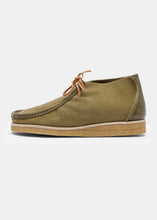 Load image into Gallery viewer, Yogi Torres LeatherSuede Boot on Crepe - Moss Green - Side 
