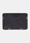 Yogi Leather Card Holder - Black - Front