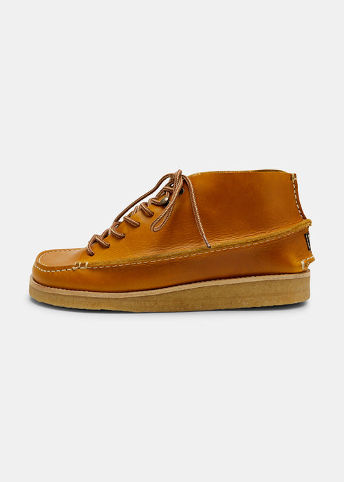Yogi Fairfield Leather Lace Hooks Boot On Crepe - Canary Yellow - Side