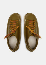 Load image into Gallery viewer, Yogi Fairfield Leather Lace Hooks Boot On Crepe - Moss - Top
