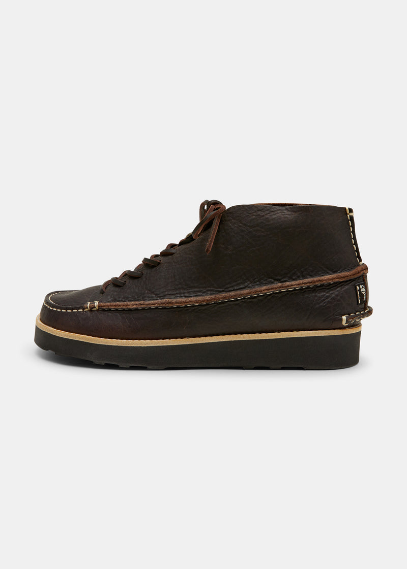 Load image into Gallery viewer, Yogi Fairfield Leather Lace Hooks Boot On Eva - Dark Brown - Sole
