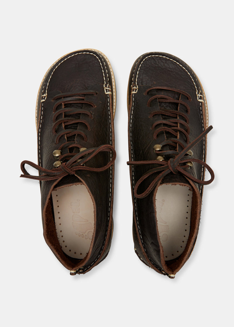 Load image into Gallery viewer, Yogi Fairfield Leather Lace Hooks Boot On Eva - Dark Brown - Sole
