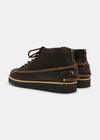 Yogi Fairfield Leather Lace Hooks Boot On Eva - Dark Brown - Back