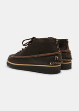 Load image into Gallery viewer, Yogi Fairfield Leather Lace Hooks Boot On Eva - Dark Brown - Back
