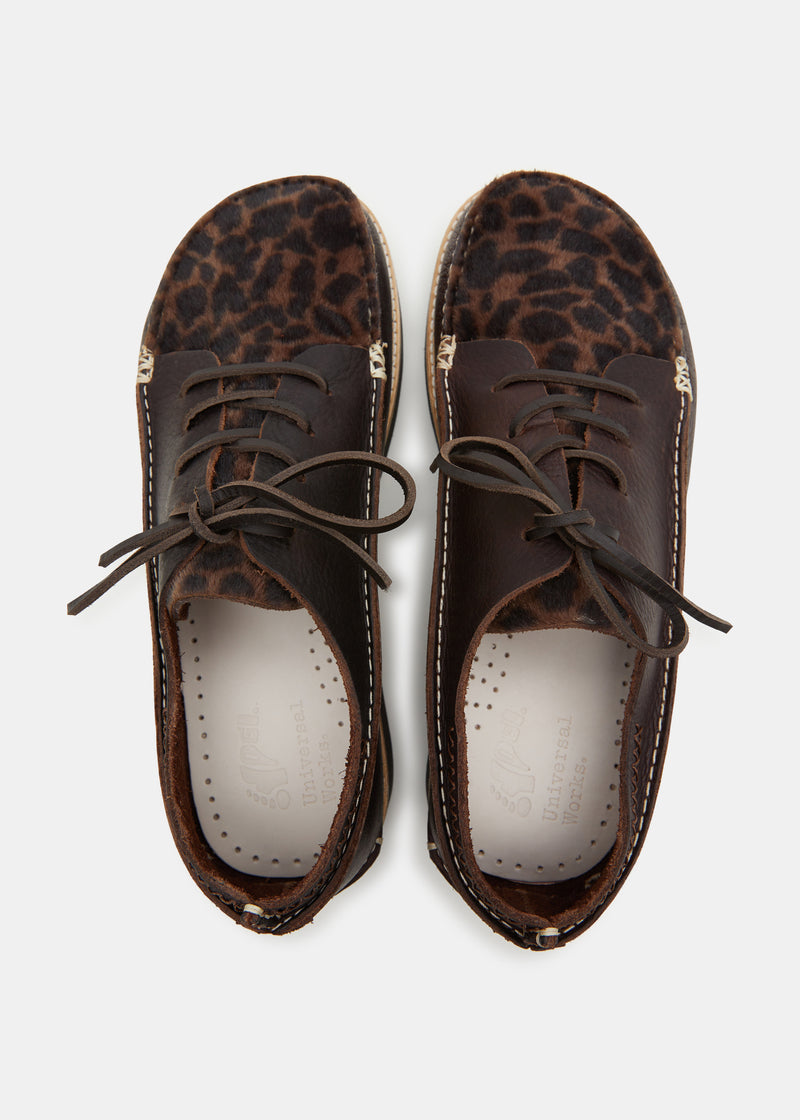 Load image into Gallery viewer, Yogi x Universal Works Finn III on EVA - Leopard/Dark Brown - Sole
