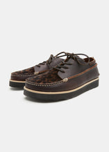 Load image into Gallery viewer, Yogi x Universal Works Finn III on EVA - Leopard/Dark Brown - Angle
