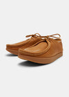 Yogi Willard Textured Ostrich Leather Shoe - Honey - Angle