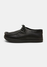 Load image into Gallery viewer, Yogi Willard Stitch Tumbled Leather Shoe - Black - Side
