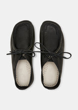 Load image into Gallery viewer, Yogi Willard Stitch Tumbled Leather Shoe - Black - Top
