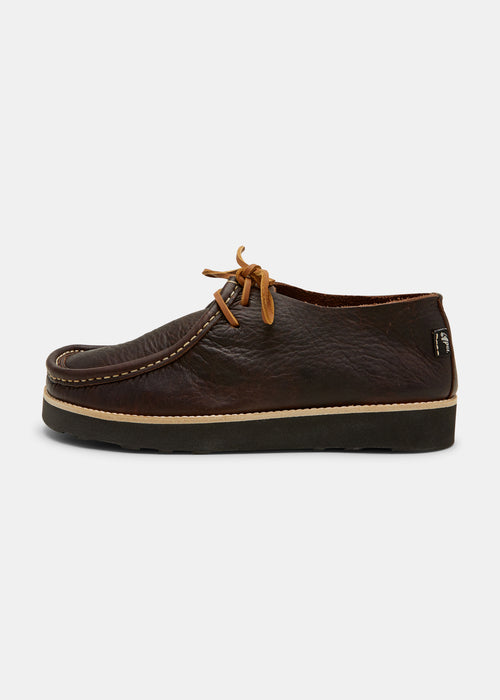 Yogi Willard Two Leather Shoe On Eva - Dark Brown - Side