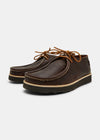 Yogi Willard Two Leather Shoe On Eva - Dark Brown - Angle