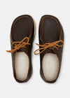 Yogi Willard Two Leather Shoe On Eva - Dark Brown - Top