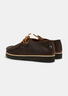 Yogi Willard Two Leather Shoe On Eva - Dark Brown - Back