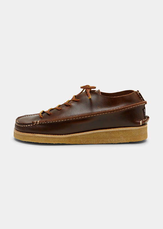Yogi Finn Leather Lace Up Shoe on Crepe - Brown - Side
