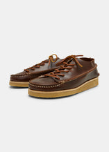 Load image into Gallery viewer, Yogi Finn Leather Lace Up Shoe on Crepe - Brown - Angle

