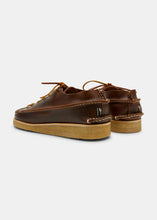 Load image into Gallery viewer, Yogi Finn Leather Lace Up Shoe on Crepe - Brown - Back
