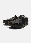 Yogi Willard Womens Tumbled Leather Shoe - Black - Angle