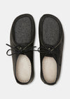 Yogi Willard Womens Tumbled Leather Shoe - Black - Top