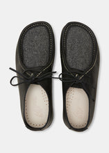 Load image into Gallery viewer, Yogi Willard Womens Tumbled Leather Shoe - Black - Top
