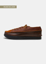 Load image into Gallery viewer, Finn Rev/Leather Shoe On Negative Heel - Chestnut Brown - Side
