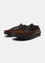 Load image into Gallery viewer, Finn Rev/Leather Shoe On Negative Heel - Dark Brown - Angle
