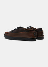 Load image into Gallery viewer, Finn Rev/Leather Shoe On Negative Heel - Dark Brown - Back
