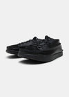 Finn Rev/Leather Shoe On Negative Heel - Black - Angle