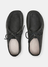Load image into Gallery viewer, Yogi Willard Womens Tumbled Leather Shoe - Black - Top
