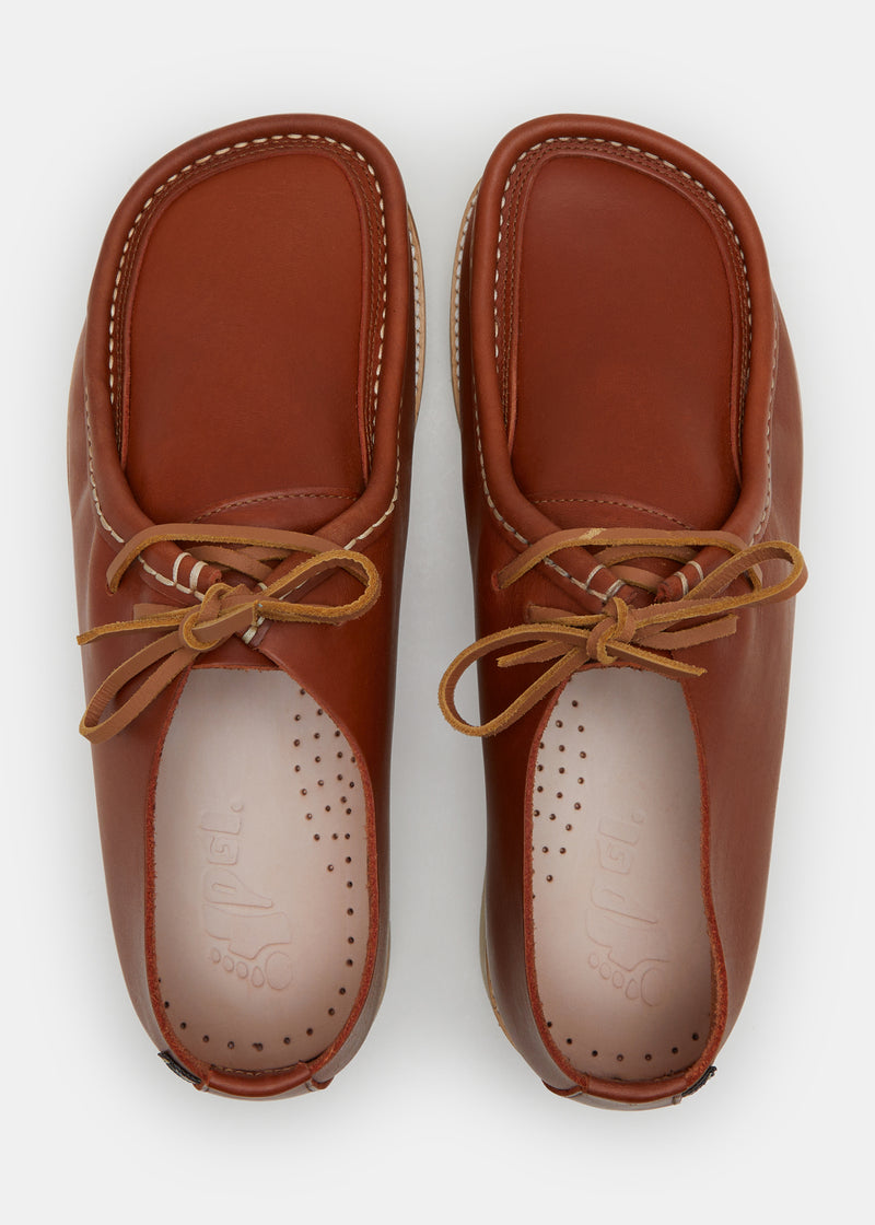 Load image into Gallery viewer, Yogi Willard II Leather Shoe On EVA - Burnt Orange - Sole
