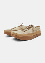 Load image into Gallery viewer, Finn Suede &amp; Nubuck Lace Up Shoe On Negative Heel - Sand/Stone
