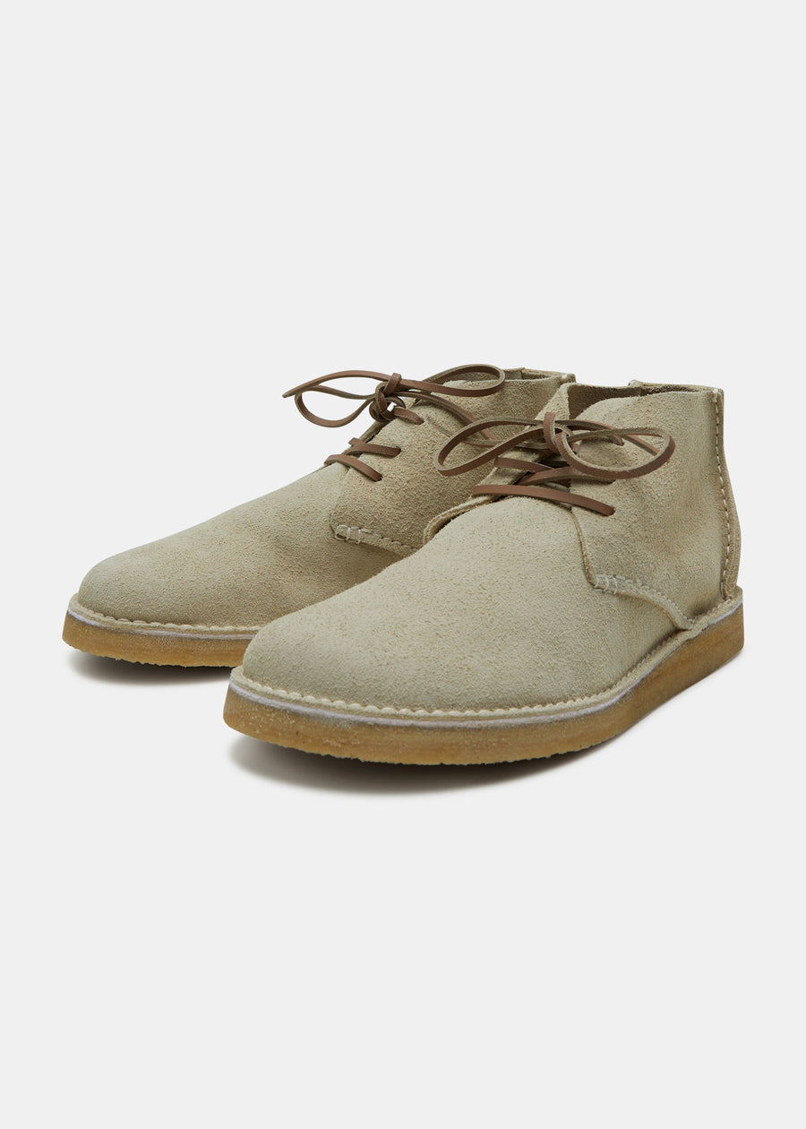 Glenn Suede Boot On Crepe Outsole - Hairy Sand