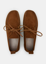 Load image into Gallery viewer, Yogi Lawson Suede On Crepe - Cola Brown - Top

