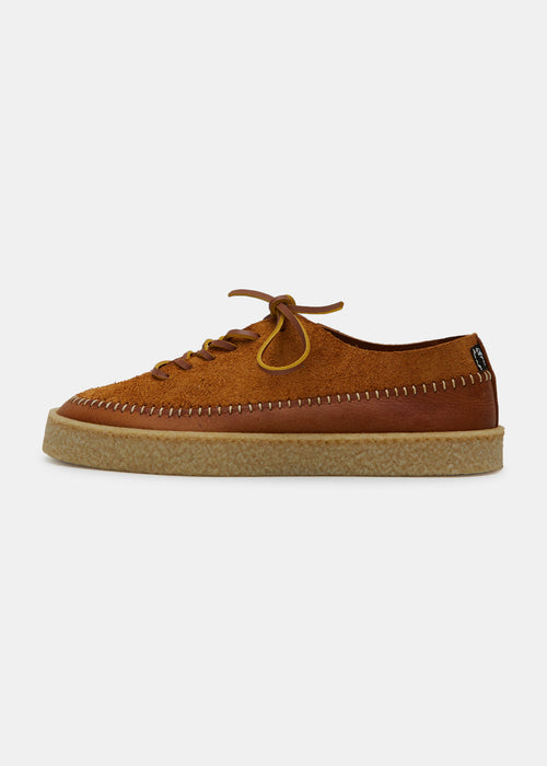 Loaf Leather Shoe On Crepe Cupsole - Chestnut Brown - Side