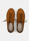 Loaf Leather Shoe On Crepe Cupsole - Chestnut Brown - Top
