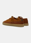 Loaf Leather Shoe On Crepe Cupsole - Chestnut Brown - Back