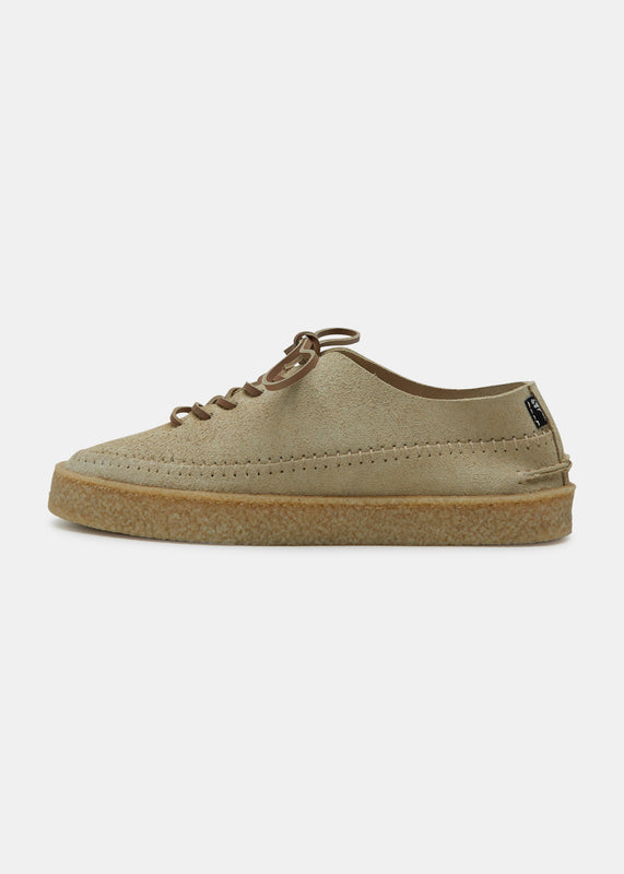 Loaf Suede Shoe On Crepe Cupsole - Sand Brown - Side