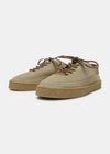 Loaf Suede Shoe On Crepe Cupsole - Sand Brown - Angle