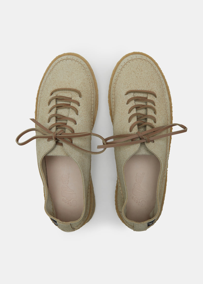 Load image into Gallery viewer, Loaf Suede Shoe On Crepe Cupsole - Sand Brown - Sole
