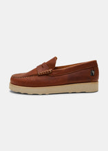 Load image into Gallery viewer, Yogi Rudy II Tumbled Leather Loafer - Chestnut Brown - Side
