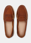Yogi Rudy II Tumbled Leather Loafer - Chestnut Brown - Top