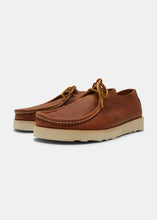 Load image into Gallery viewer, Yogi Willard Two Leather Shoe On Eva - Chestnut brown - Angle

