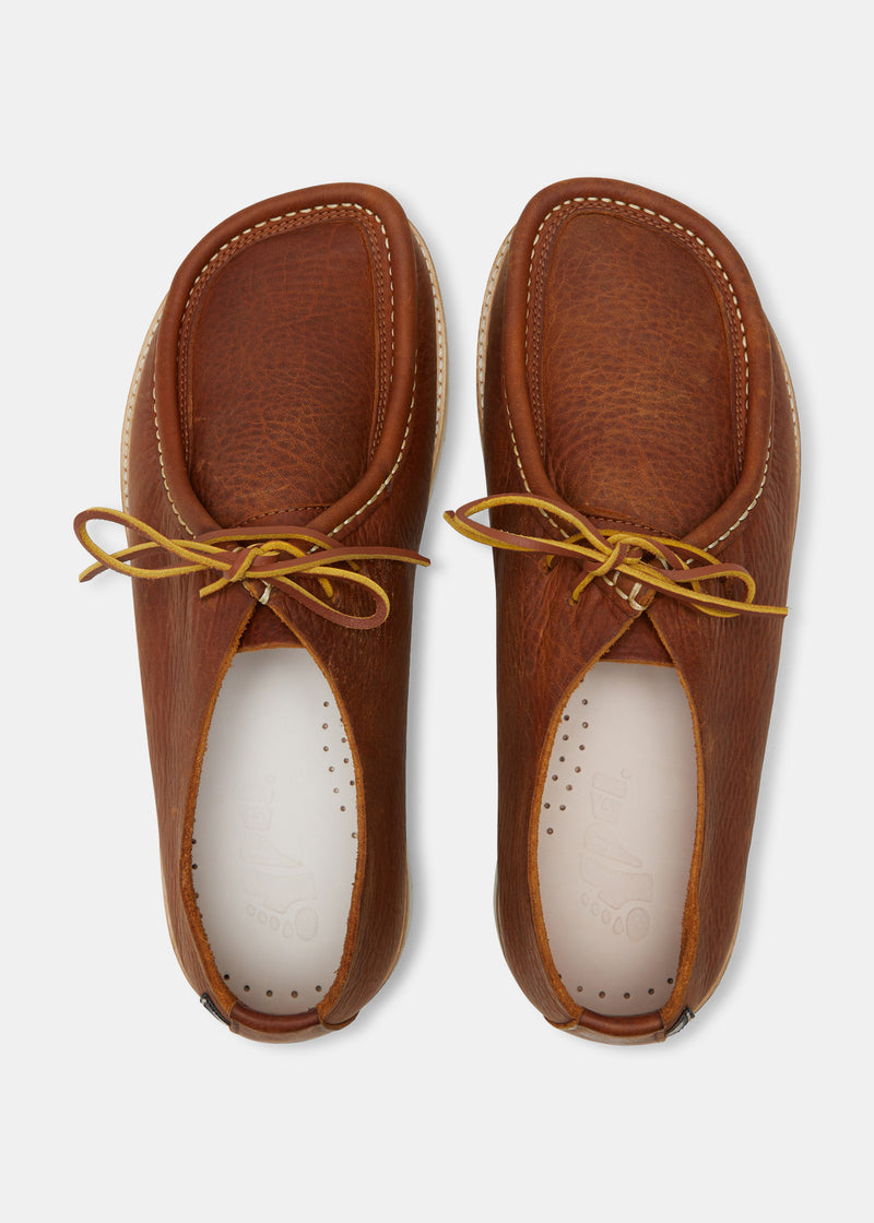 Load image into Gallery viewer, Yogi Willard Two Leather Shoe On Eva - Chestnut brown - Sole
