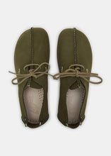 Load image into Gallery viewer, Yogi Lennon Embossed Nubuck Shoe - Olive - Top
