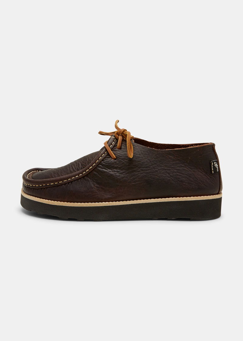 Yogi Willard Two Leather Shoe On Eva - Dark Brown - Overview